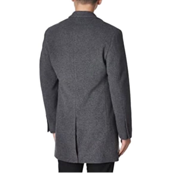 Michael Kors Wool Cashmere Blend Overcoat Walker Coat 36R Gray - Picture 3 of 14